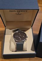 Paul Hewitt Uhr dunkelgrau mit Lederarmband neu