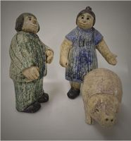 Familie mit Schwein"   *** Ueli Schmutz (1932-2024) ***