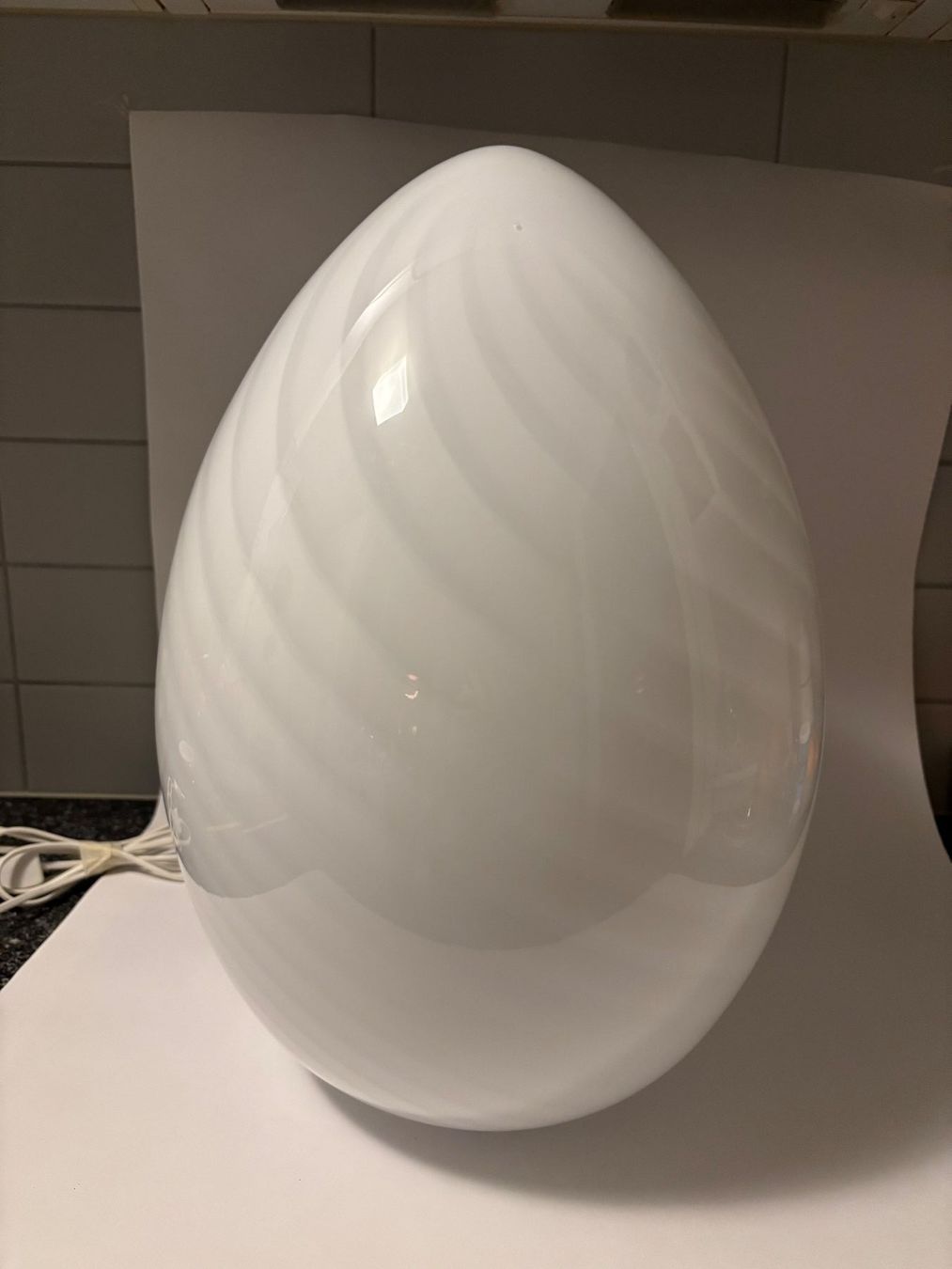 Murano Lampade: Grosse Eilampe Murano Designklassiker – Usato da rotkreuz venduto da baudisch 2