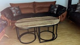 Couchtisch Oval 3er-Set