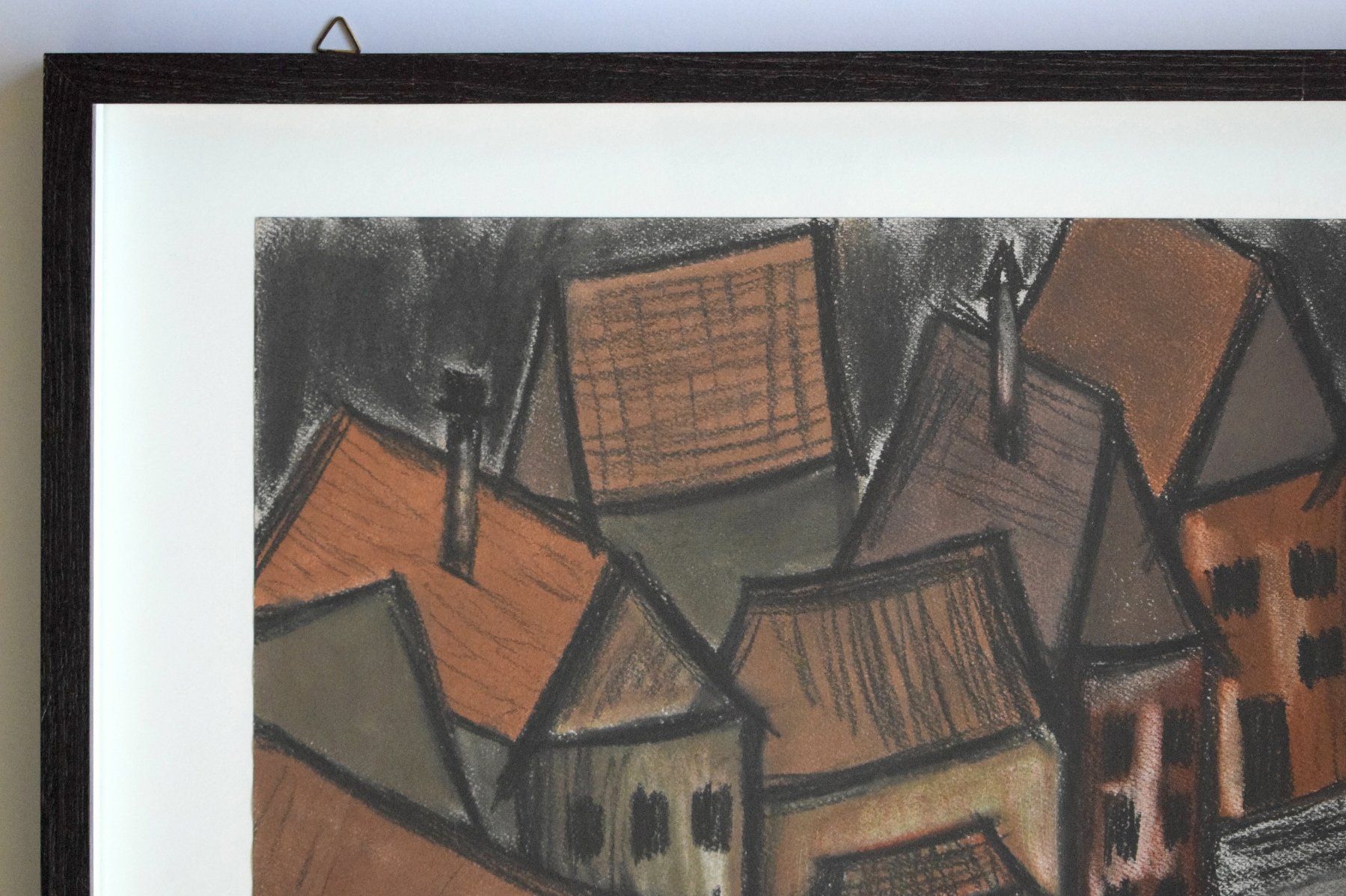 Dipinti: Pfister Lilo expressiv Dorf Orig. – Usato da Zürich venduto da Kunstvoll 3