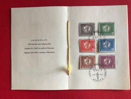 Briefmarken PTT Dienstmarken 1957 gestempelt UNO-Symbol