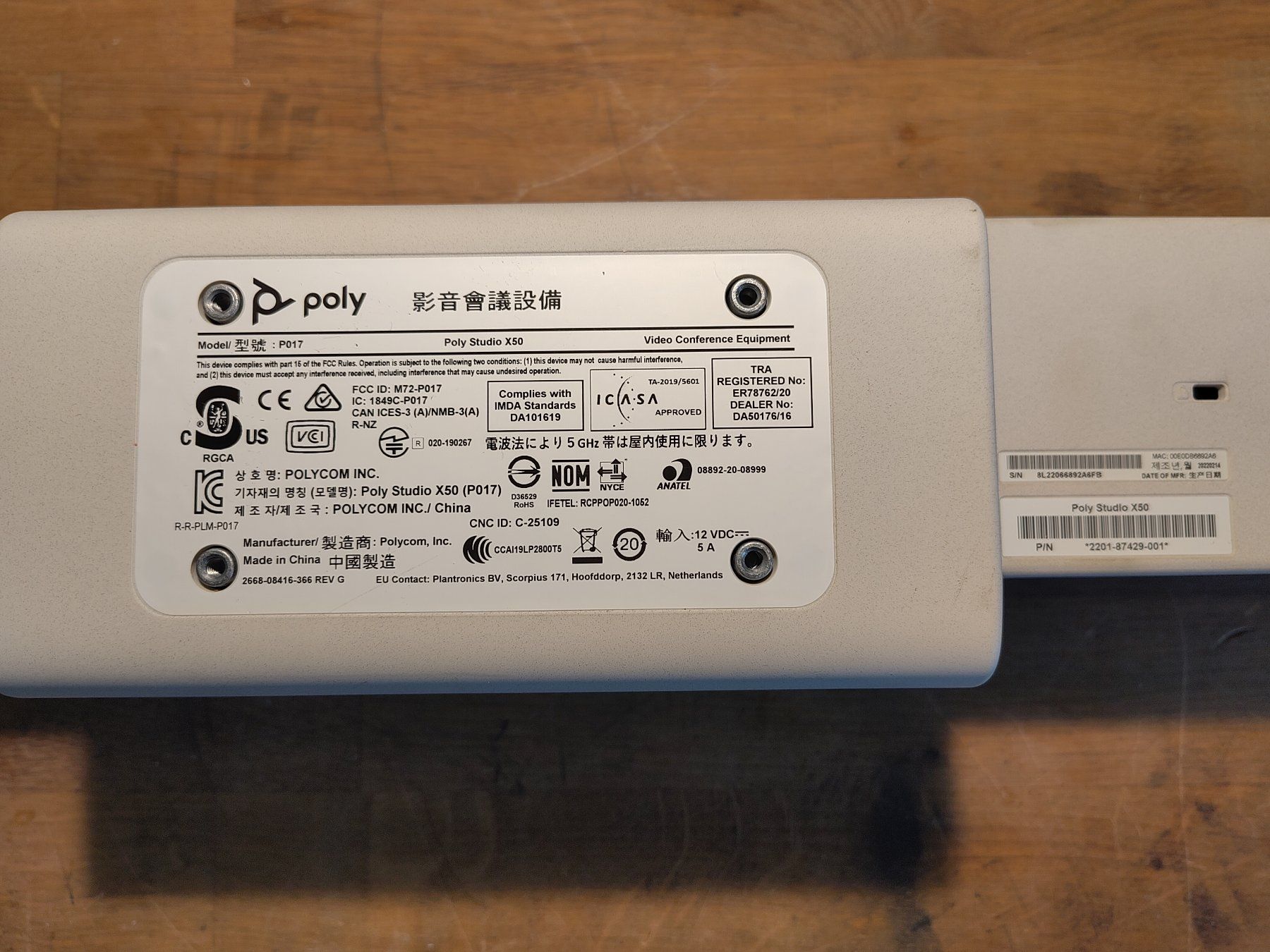 Webcam: Poly Studio X50 Videobar – getestet, ohne Netzteil – Usato da Bern venduto da jannaef 2