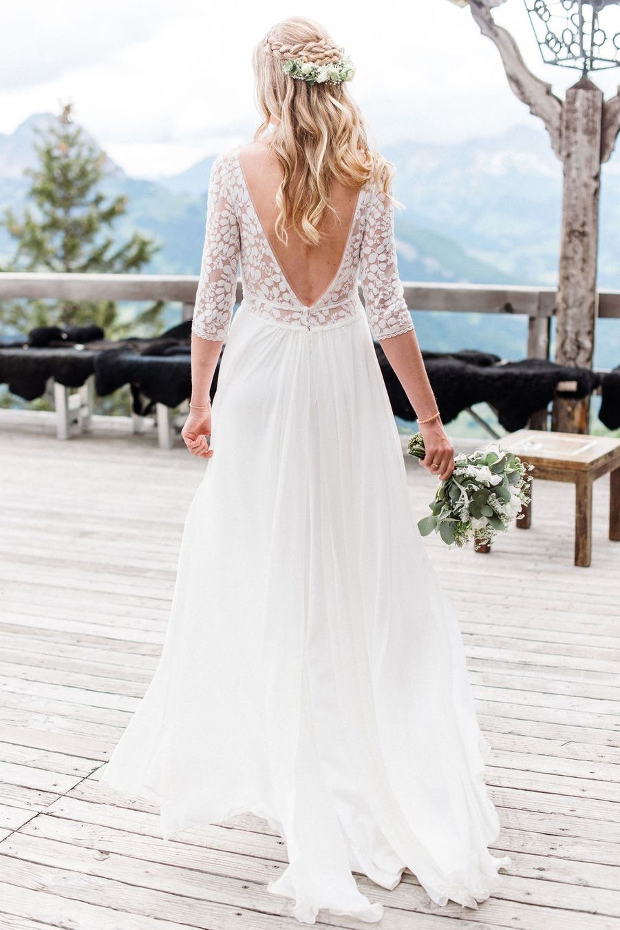 Kleider: Robe de mariée Rembo Styling dos ouvert 36-38 – Gebraucht aus Riaz von lae_w8v5