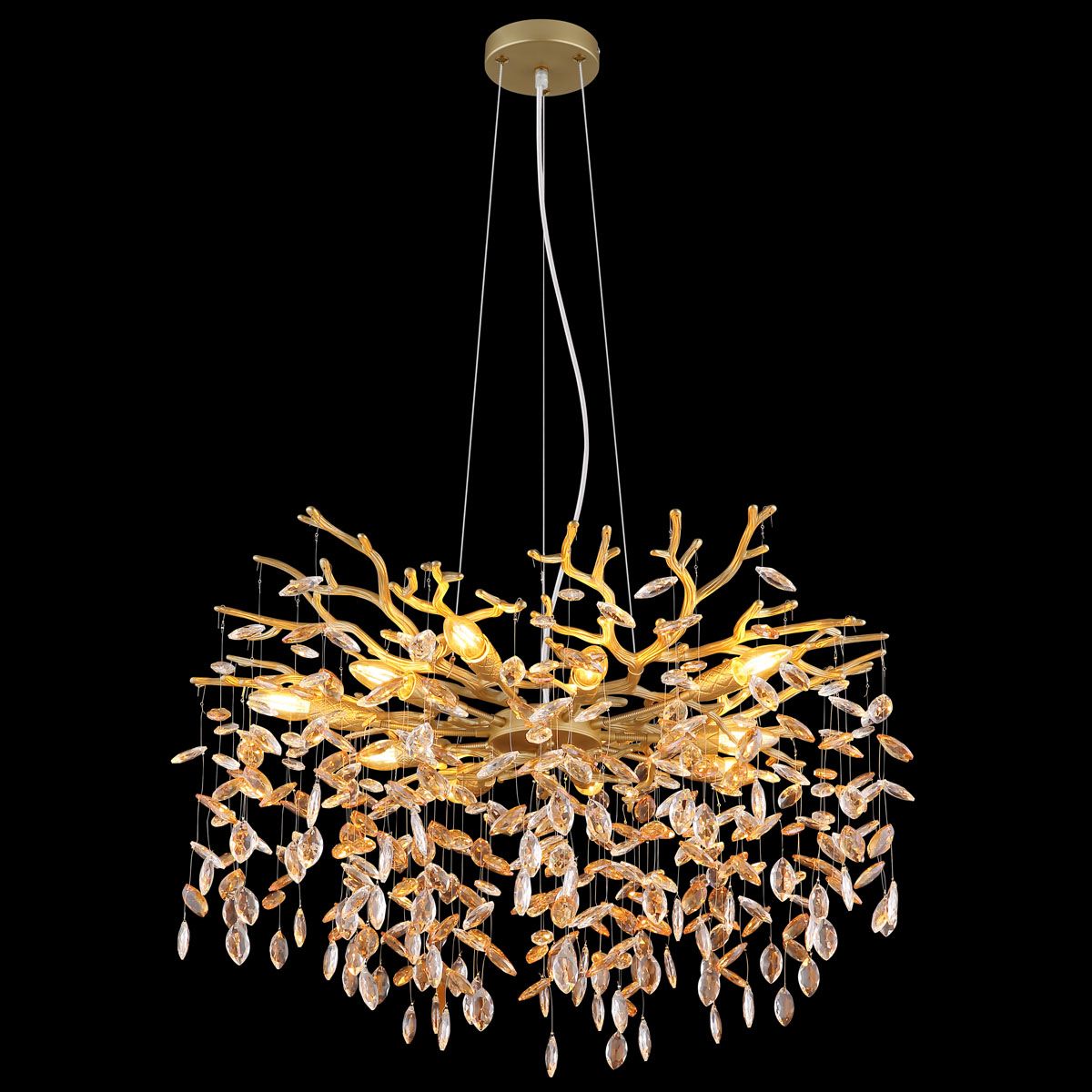 Lampadari & plafoniere: Pendelleuchte, Glaskristalle, 80 cm Ø – Nuovo (secondo la descrizione) da Kreuzlingen venduto da Smart-Light 2