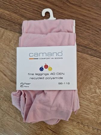 Neue Feinstrumpfhosen-Leggings, pink / Grösse 98-116