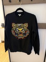 Kenzo Pullover schwarz mit Tiger Motiv Gr. XS