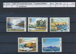 1981 Grossbritannien, "Landschaften", ** postfrisch