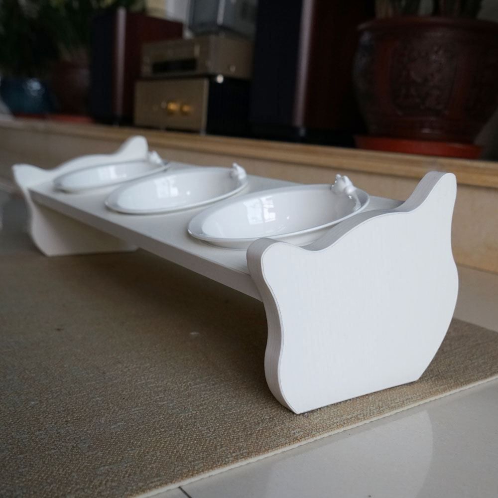 Futter: CatS Design Holz/Keramiknäpfe 3er Näpfe – Neu und originalverpackt aus Mönchengladbach von Zoopplier 4