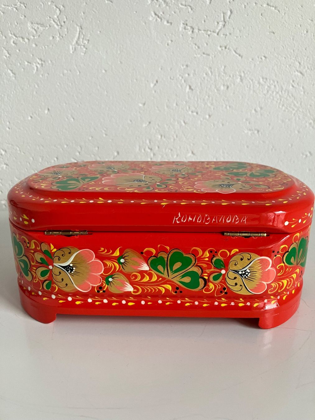 Portagioie: Ukrainische Lackschatulle, handgefertigte Schmuck Schatulle – Nuovo (secondo la descrizione) da Niederglatt ZH venduto da maggie25 2