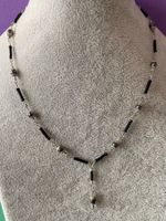 Kette schwarz Fein leicht (ca 36cm)