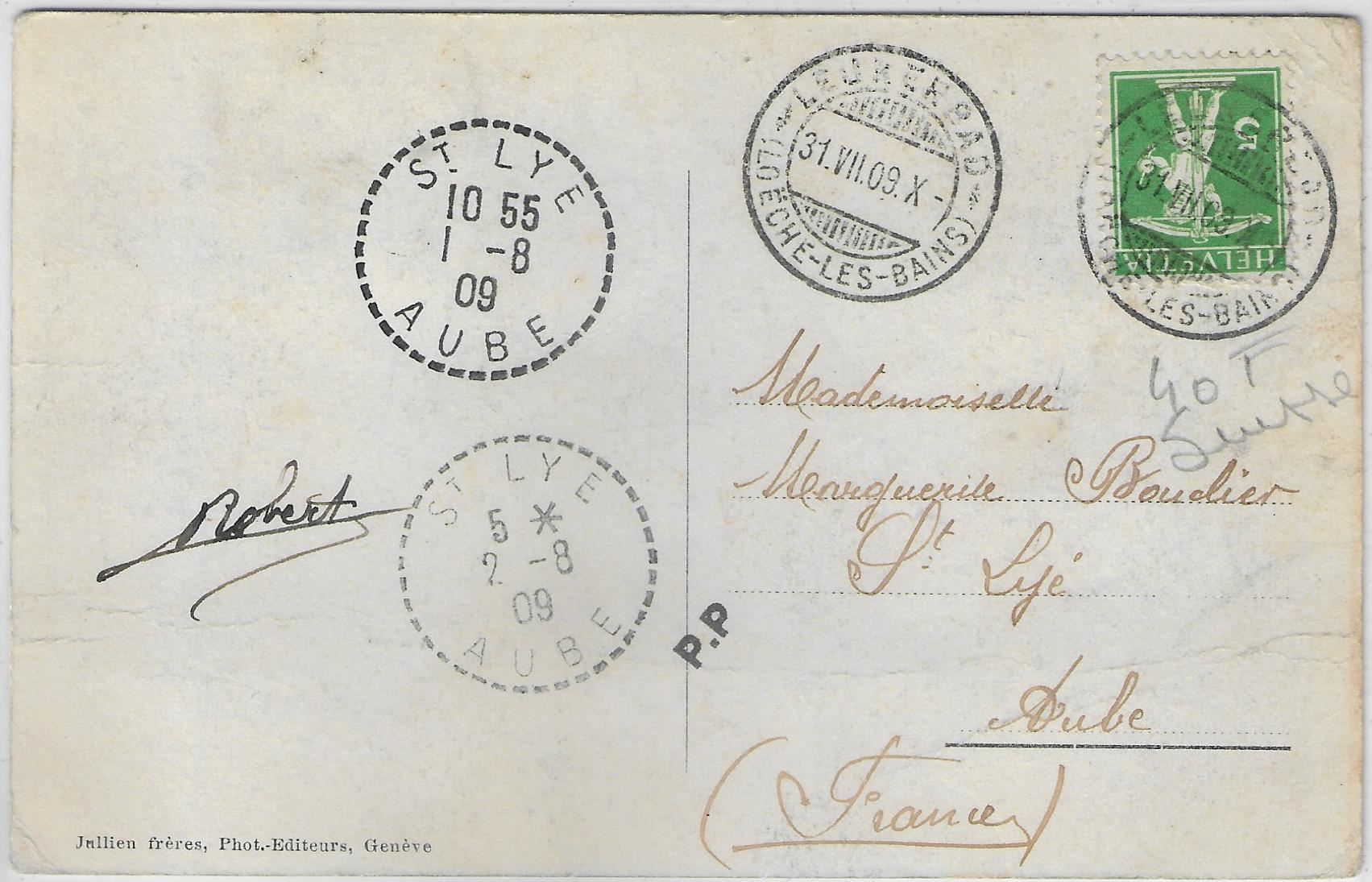 Cartoline postali: Passage des Echallens a Loueche – Usato da Ettingen venduto da Kartenplanet 1