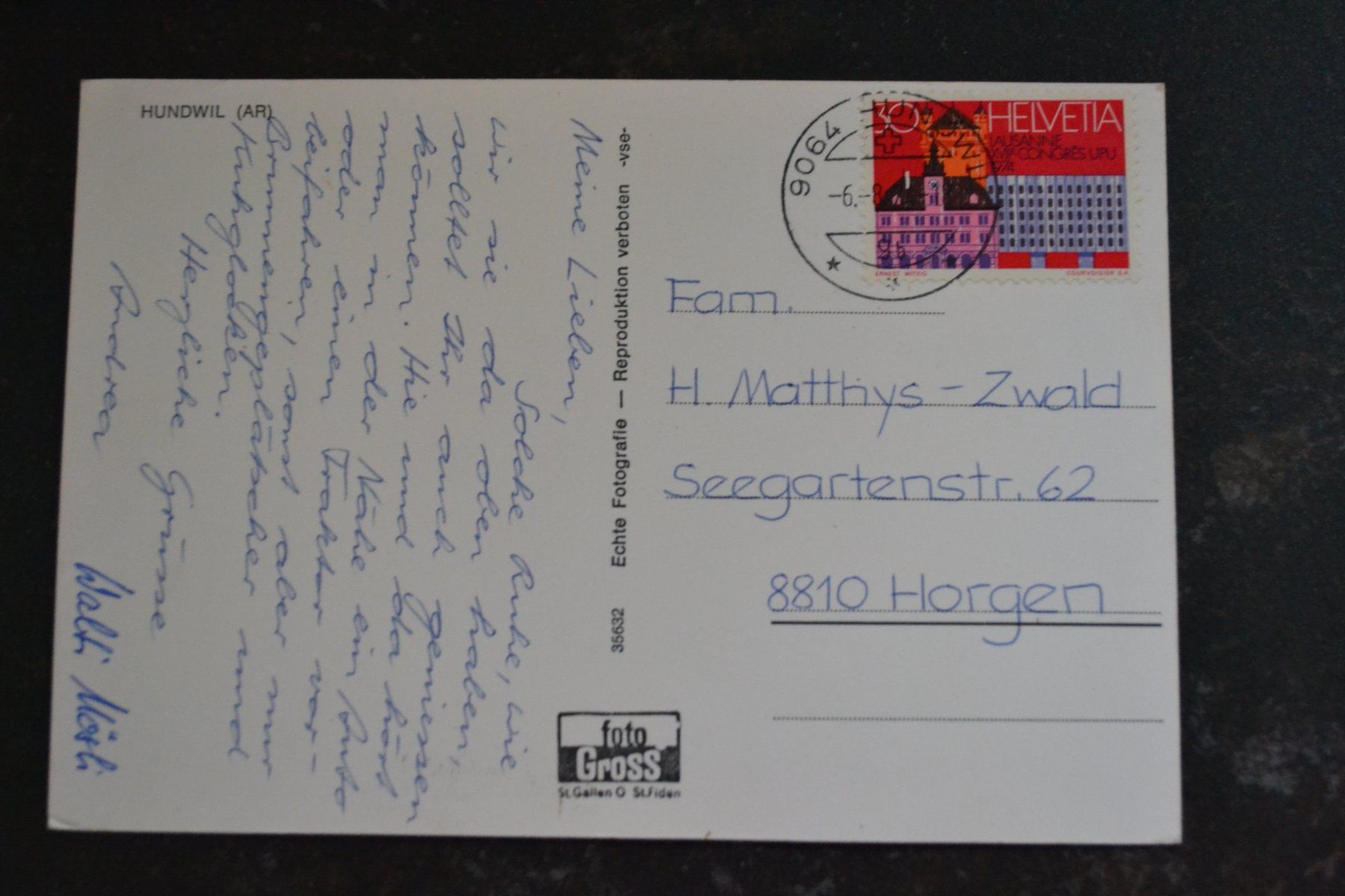 Cartoline postali: AK Hundwil AR – Usato da Beinwil am See venduto da kajak55 1