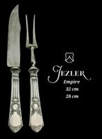 Anciens couverts à découper la viande Jezler Empire 800Silb 