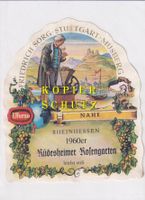 Etikette - Rüdesheimer Rosengarten 1960 /bd