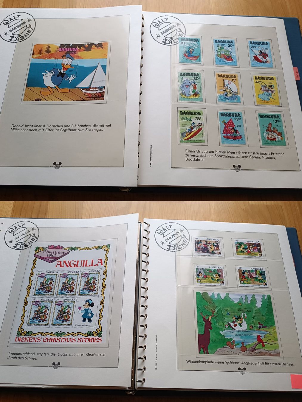 Lindner Album: Disney Briefmarken Album Anguilla – Usato da Otelfingen venduto da patida 4