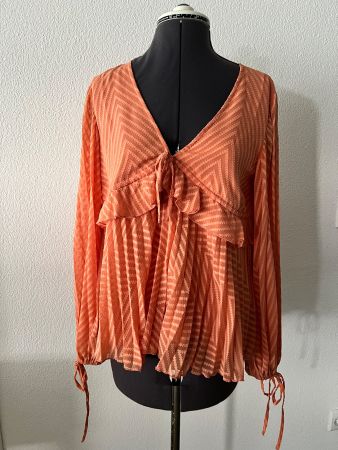 🧡 ASOS Tunika Gr. 36 – Boho Chiffon mit Volants wie neu