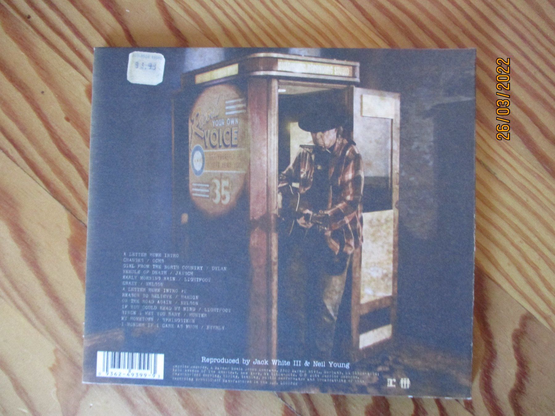 CD: Neil Young --  A Letter Home – Usato da Liestal venduto da Disc-Point 1