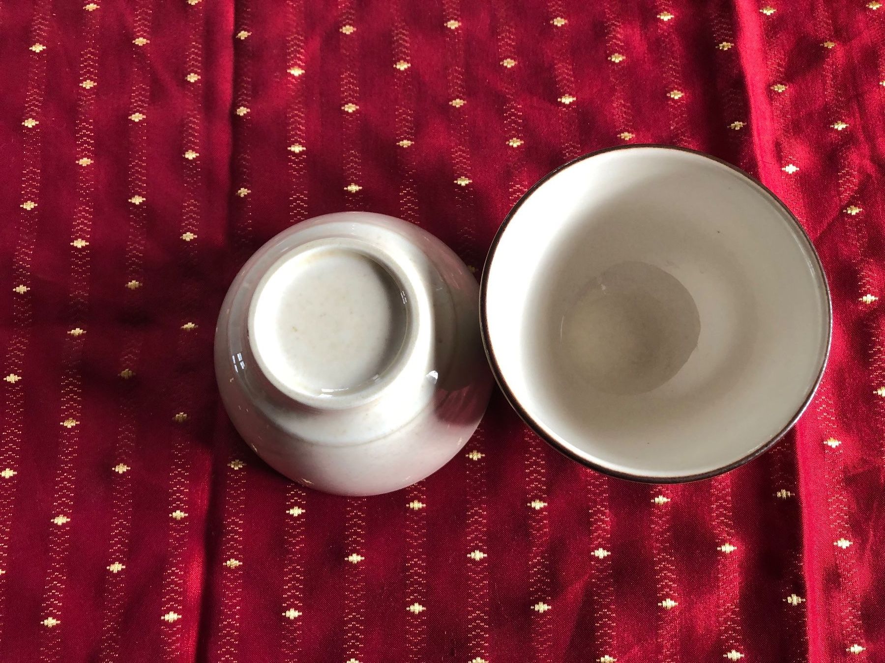 Rössler Tazze: 2 grosse Tassen Rössler beige braun – Usato da Schübelbach venduto da Dolly990_2 1