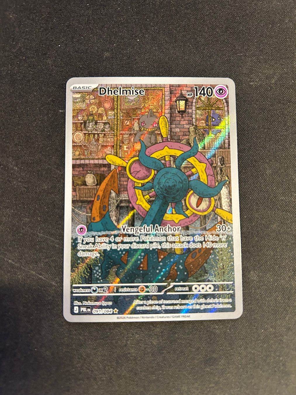Pokémon Carte collezionabili: Dhelmise 091/084 PBL EN Full Art – Nuovo (secondo la descrizione) da Wetzikon ZH venduto da Swiss_Frog