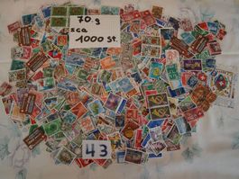 1000 Schweizer Briefmarken über 70g Gebraucht siehe Bilder