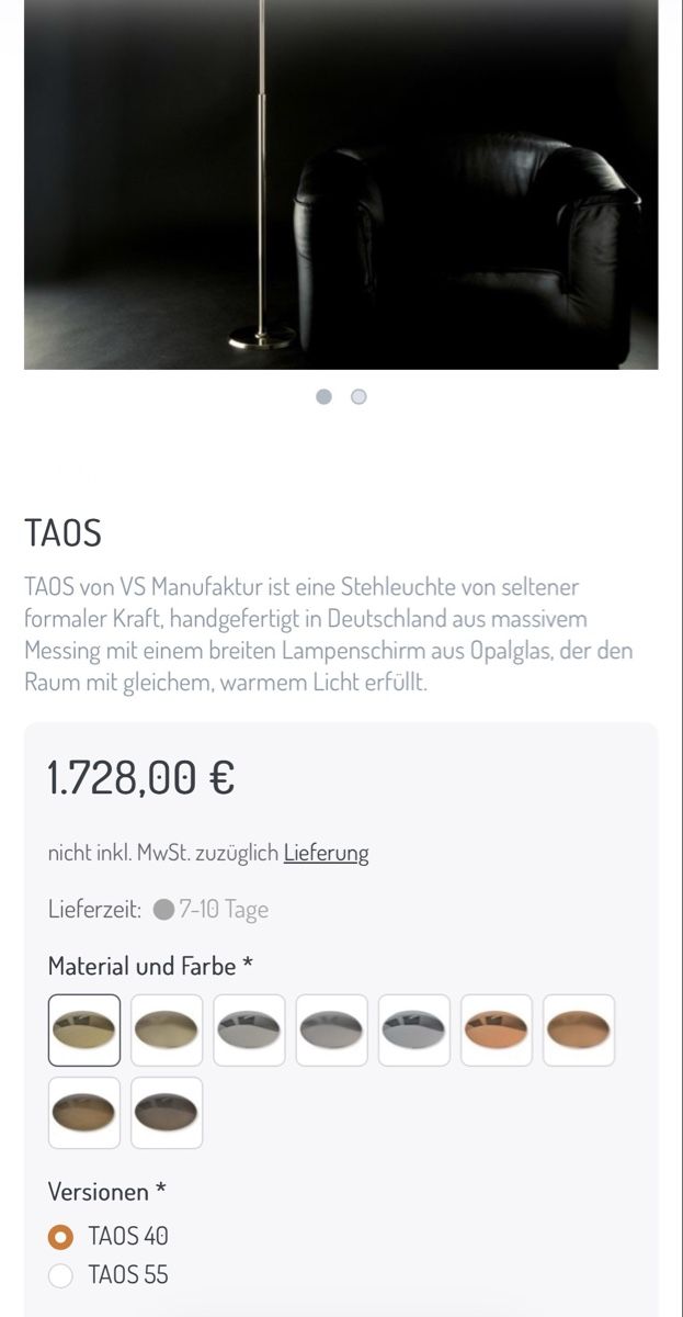Lampes: Stehleuchten TAOS  – D'occasion à Zürich par 183_hk22 9