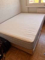 Lit IKEA Mandal avec coffres de rangement + matelas
