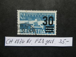 CH 1936 Nr. F23 gestempelt