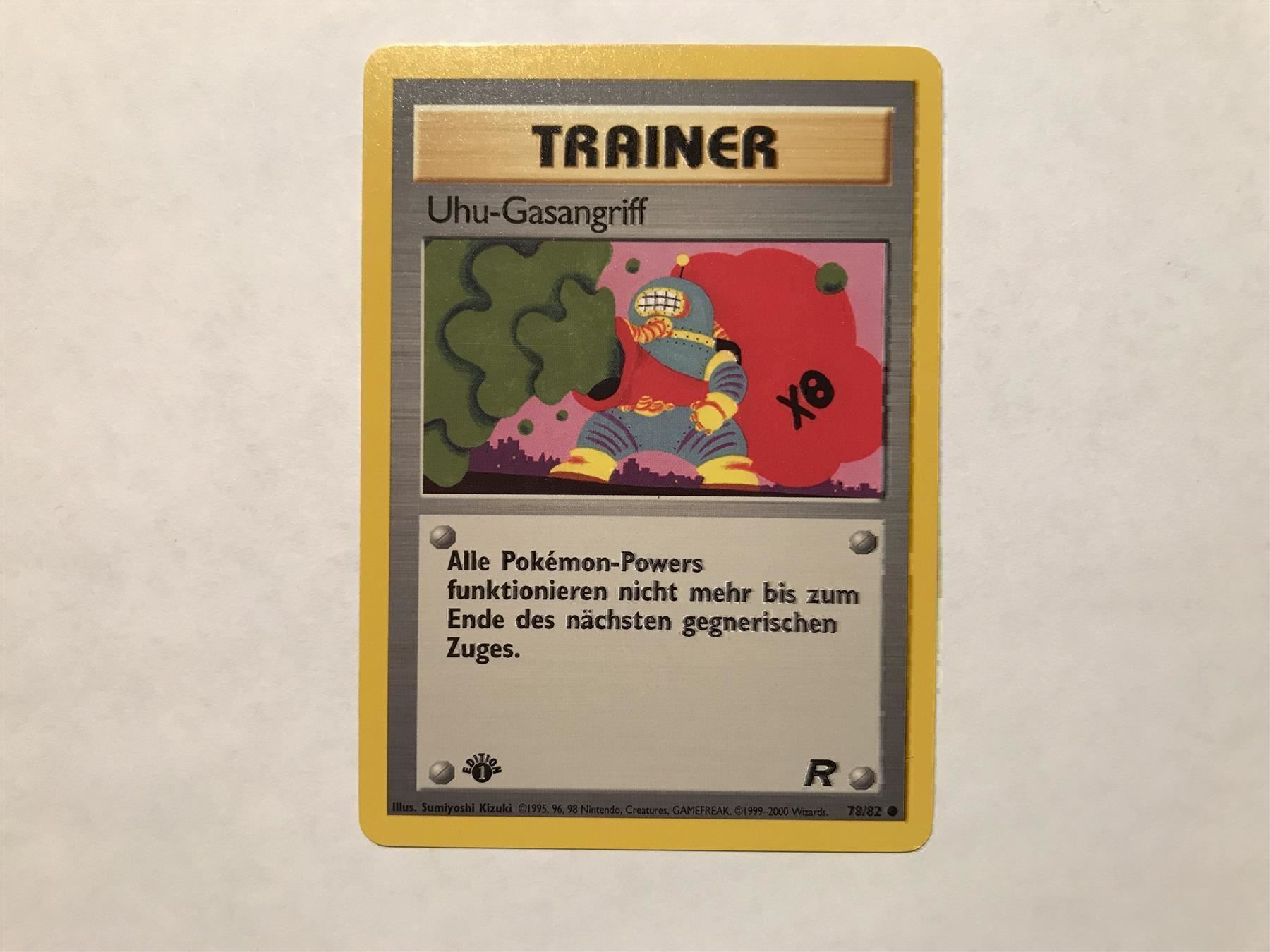 Pokémon Cartes à collectionner: Uhu-Gasangriff 1. Edition TR – D'occasion à Hagendorn par Pokecollectorch 1