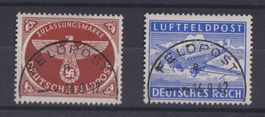 Deutsches Reich: 2 Feldpostmarken