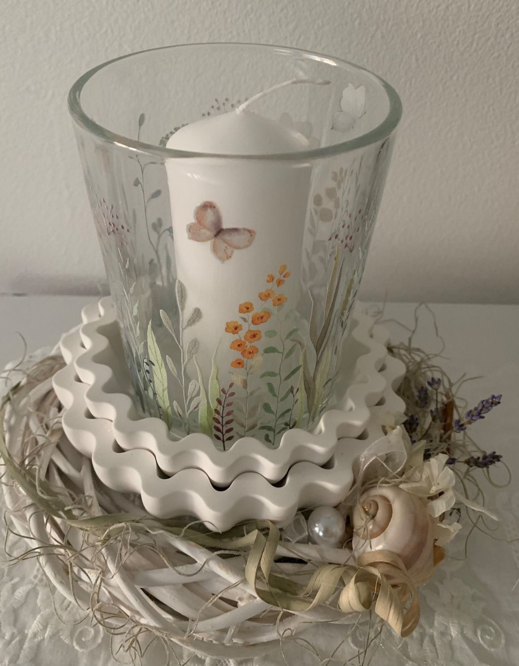 Tutte le decorazioni: Arrangement, Hand gemacht mit Windlicht – Nuovo (secondo la descrizione) da Diepoldsau venduto da Luxusdeko 1