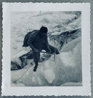 Privatfoto, Unikat, 1940er - Persgletscher, Bergsteigen