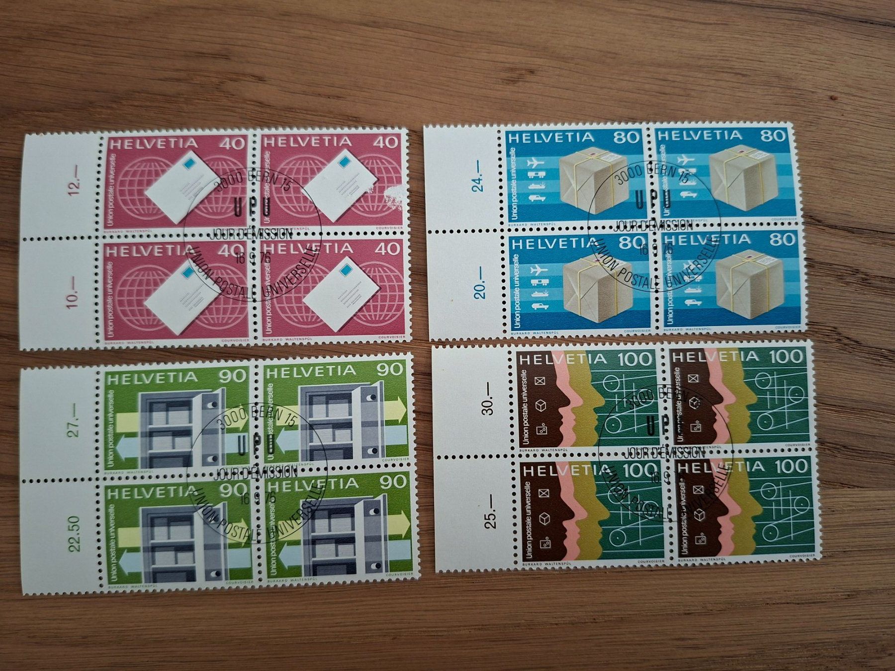 Alle Briefmarken: Dienstmarken: 4er Blocks: UPU – Neu (gemäss Beschreibung) aus Hinterkappelen von 1399