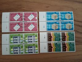 Dienstmarken: 4er Blocks: UPU