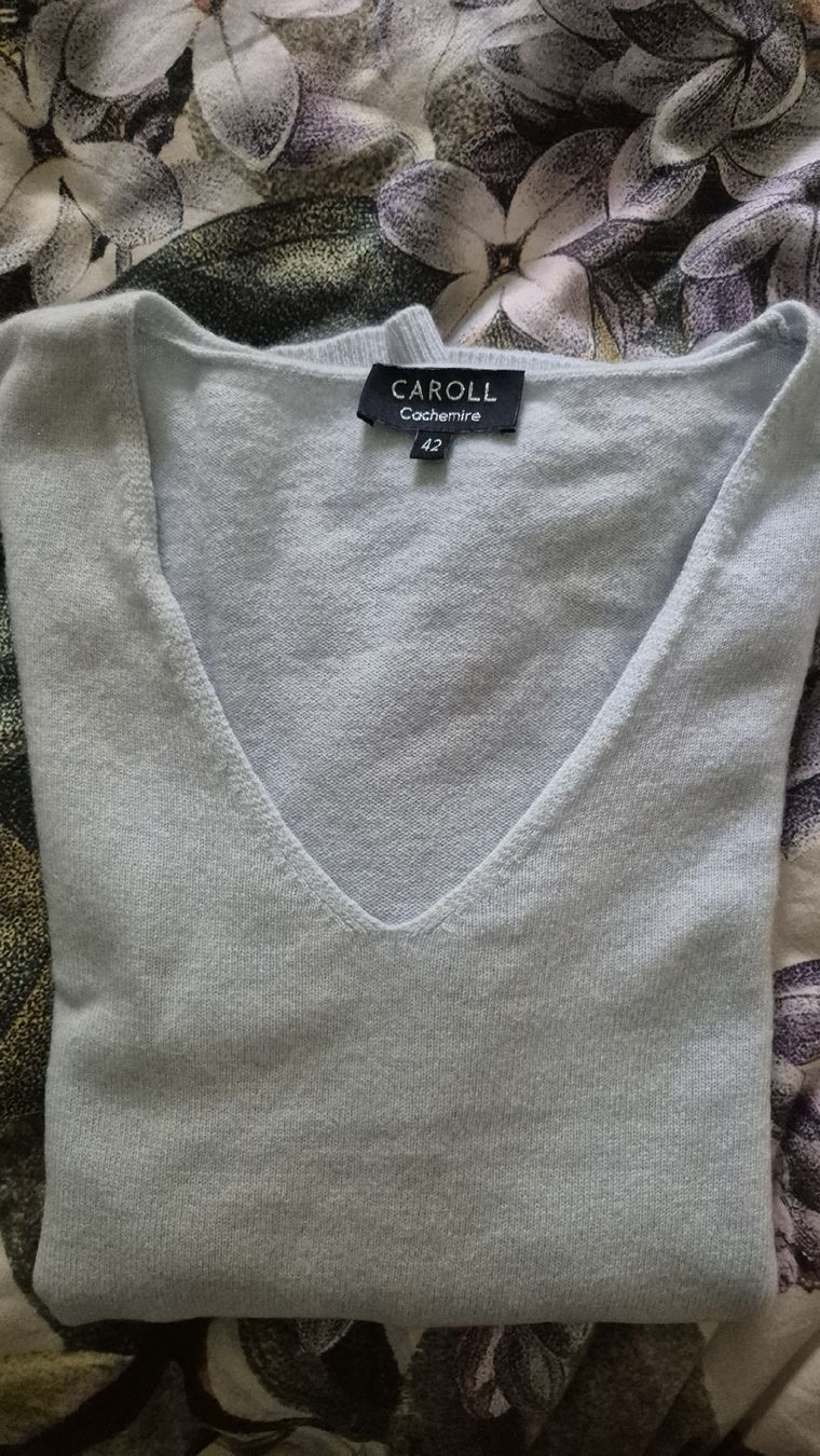 Caroll Maglioni & Felpe: Caroll Kaschmir Pullover hellblau Grösse 42  – Usato da Winterthur venduto da ann_7lxx 7