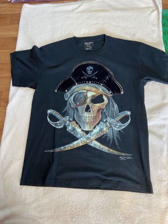Cooles piraten T-shirt schwarz