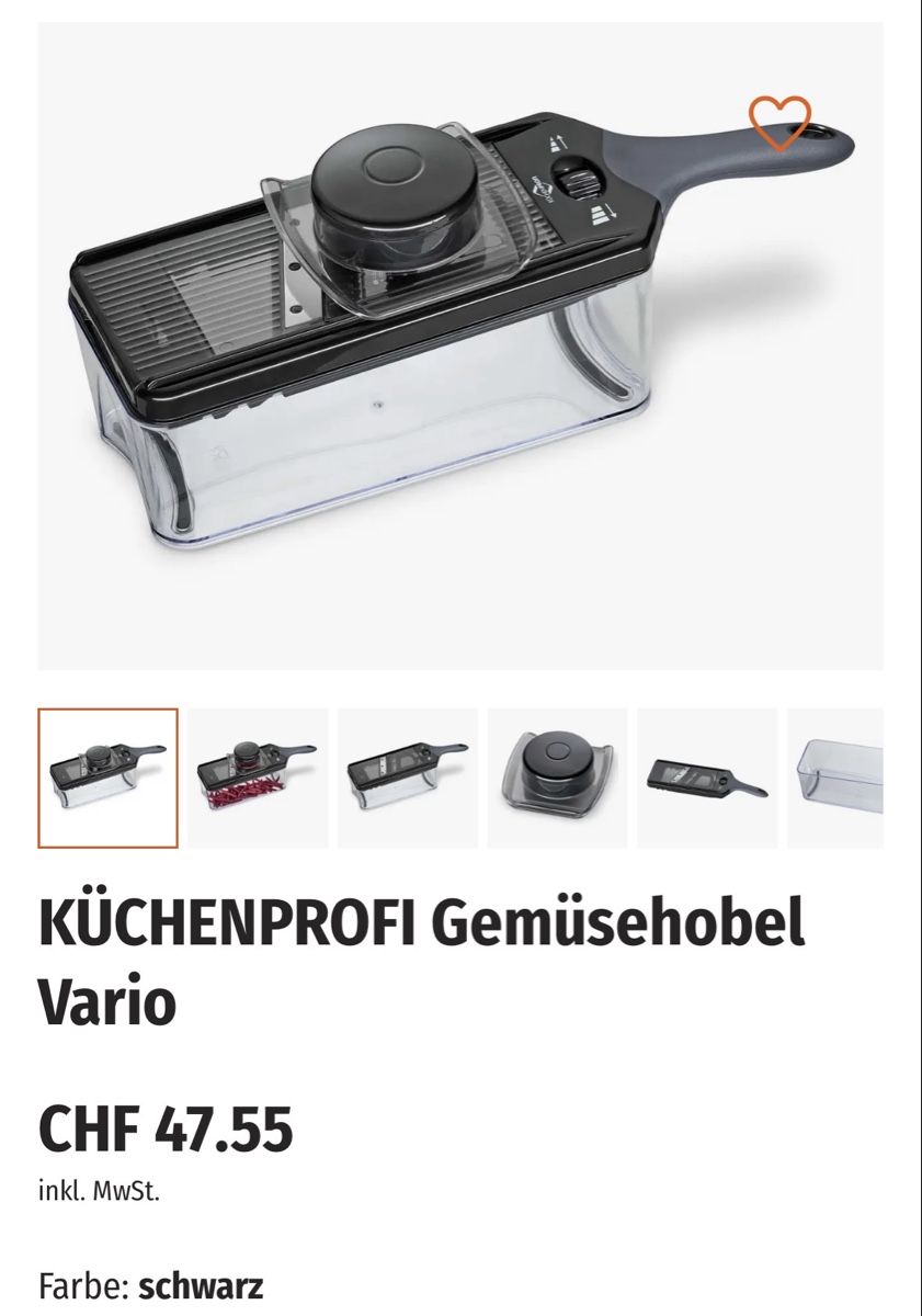 Elettrodomestici da cucina: Gemüsehobel schwarz nur 2x Gebraucht  – Usato da Eschenbach LU venduto da sea_wave 2