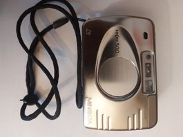 Minolta Vectis 300 IX-DATE Kamera mit Umhängeband Silber