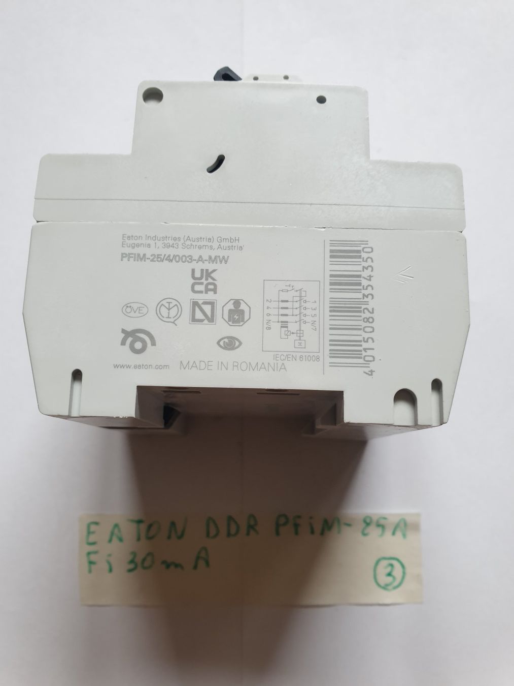 Eaton Alimentazione elettrica: EATON DDR PFIM-25A / FI 30mA – Usato da Moudon venduto da Amaroli7 3
