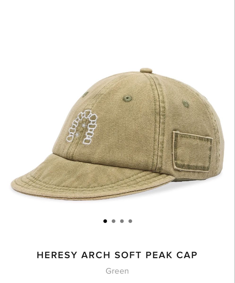 Copricapi, berretti & cappellini: New HERESY ARCH SOFT PEAK CAP – Nuovo e nell'imballaggio originale da Zürich venduto da gva_r9gs