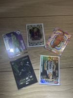 Lot de 5 cartes de football Panini et Topps état neuf