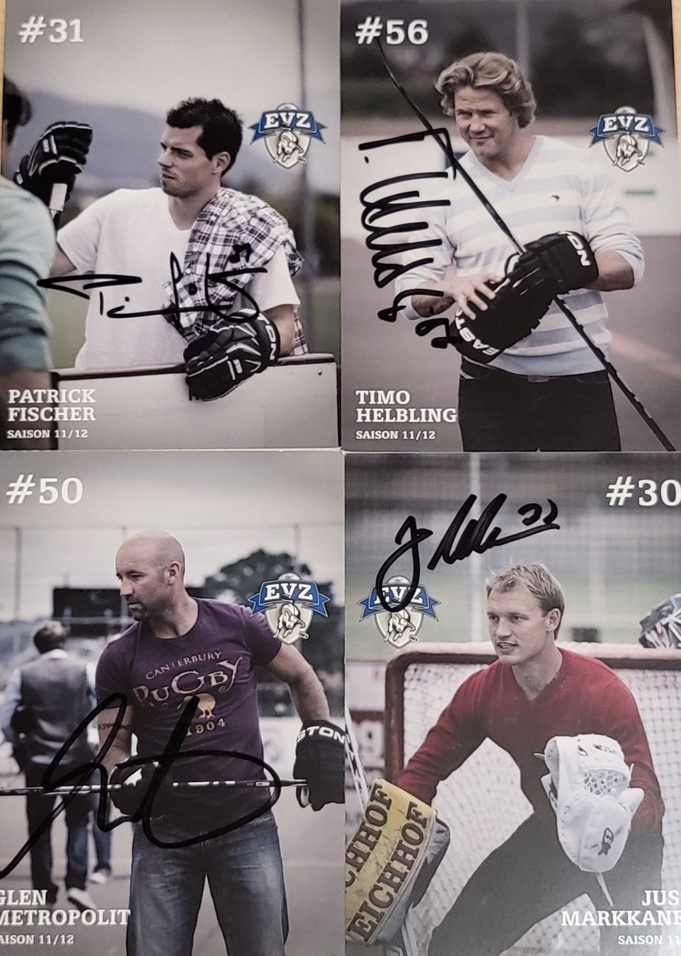 Autografi: EVZ Autogrammkarten 26 Stk. Saison 11/12 – Usato da Hohenrain venduto da Leuchli 1