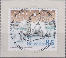 2008, Nr.1262 "der kleine Eisbär" mit Ersttags-Voll-Stempel.