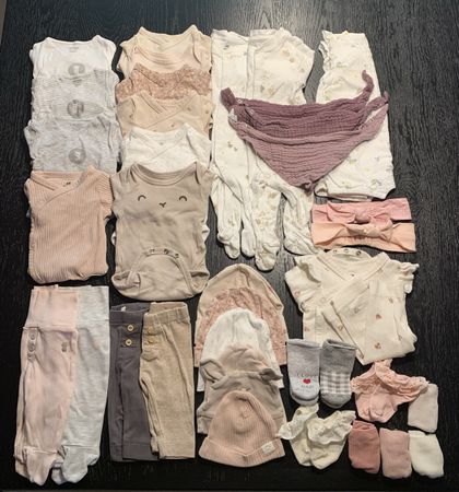 Baby-Mädchen-Kleiderset Gr. 50 - 29 Teile +