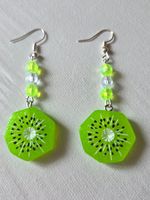 Ohrringe Modeschmuck Neon Kiwi Sommer Trend NEU 🥝
