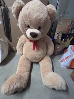 XXL Teddybär braun mit roter Schleife TOP Zustand