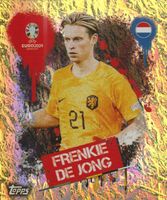EURO 2024 Topps sticker Foil Gold FRENKIE DE JONG NETHERLAND