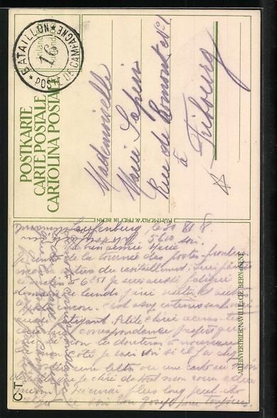 Photos, Lettres & Cartes p.: sign. Wr. de May: Schweizer Infanterie-S – D'occasion à Berlin par bartko-reher 1