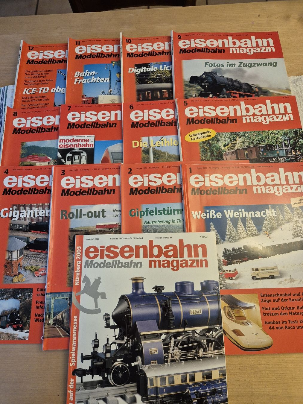 Zeitschriften & Magazine: Eisenbahn Modellbahn Magazin 2003 – Gebraucht aus Ehrendingen von Amigo5