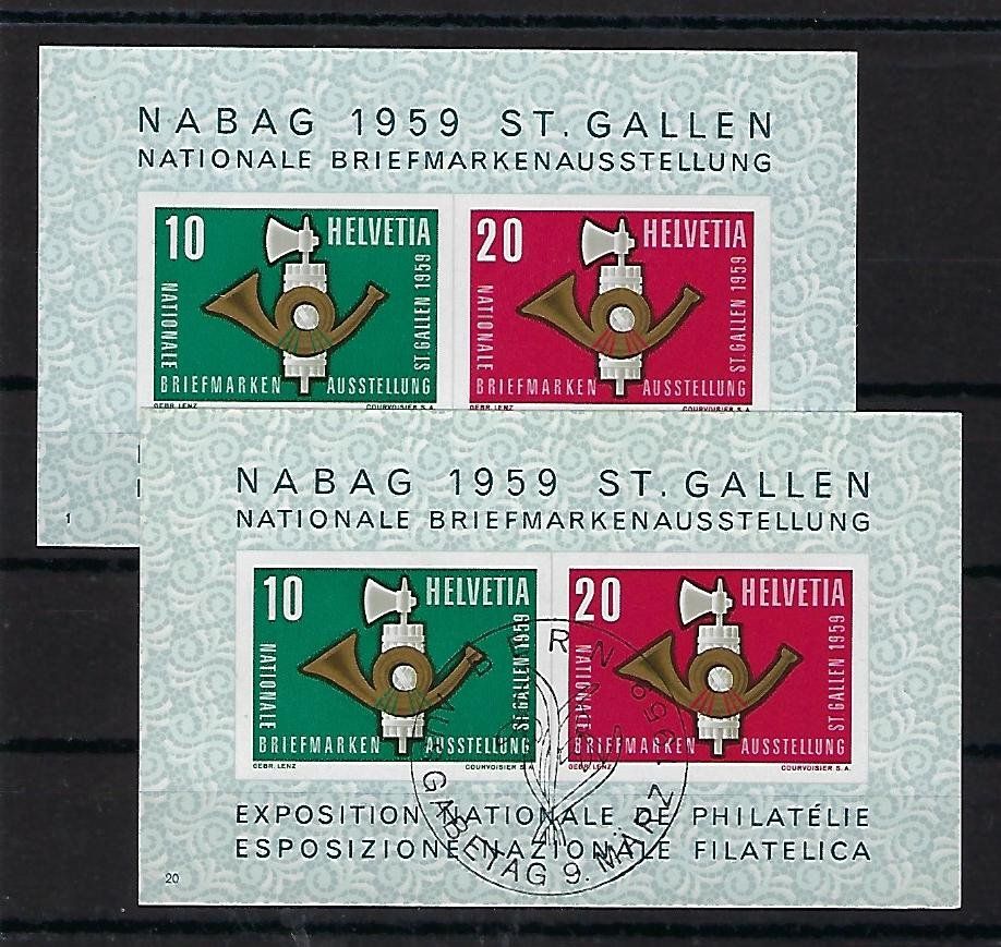 Tutti i francobolli: 1959 Nabag Block  ET. u. **   15554 – Usato da Lunden venduto da Animus999